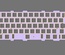 KBD67 Lite Lavender Custom FR4 Plate