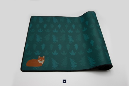 Fox Dark Deskmat