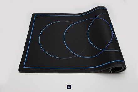 Minimal Rings Dark Blue Deskmat