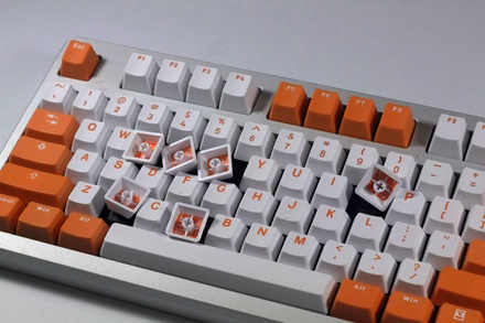 Vortex Orange - Bi-Color PBT Double Shot Keycap Set