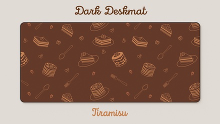 GMK Tiramisu Dark Deskmat