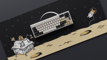 Lunar Landing Mocha Prime Deskmat