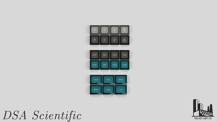 DSA Scientific Keycaps set Bundle