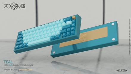 Zoom65 V2 Teal [Anodized  Gold weight] [GB]