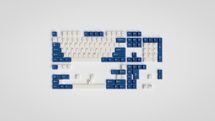 GMK Classic Blue and White Base kit