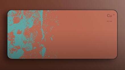 Copper Patina Aged Deskmat