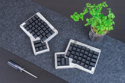 ErgoDox 76 "Hot Dox" XDA PBT Blank White Keycaps