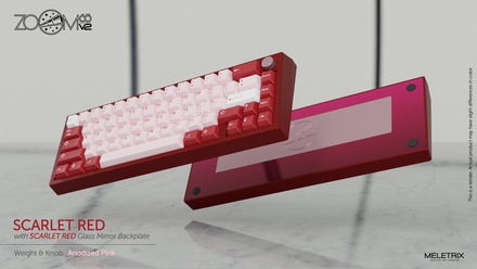 Zoom65 V2 Scarlet Red [Anodized  Pink weight] [GB]