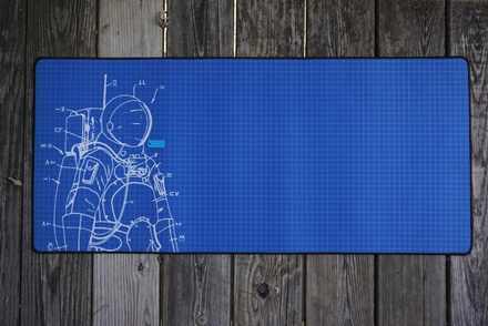 Space Cadet Deskpad Blueprint