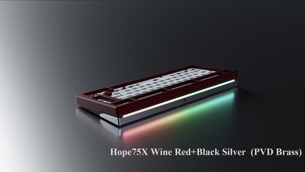 Hope 75 X Premium - Wine Red-Black Brass Silver