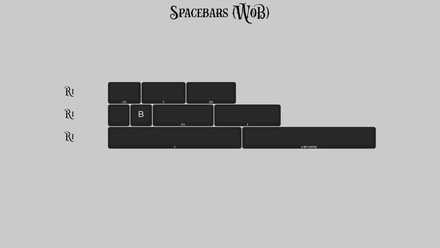KAT Monochrome Spacebars WoB