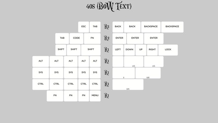 KAT Monochrome 40s BoW (Text)