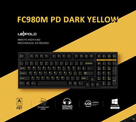 Leopold FC980M PD Dark Yellow MX Silent Red