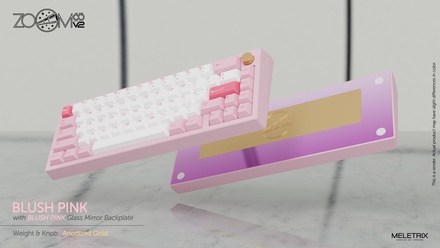 Zoom65 V2 Blush Pink [Anodized  Gold weight] [Pre-order]