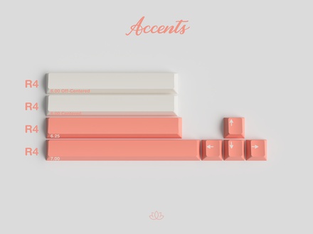 GMK Peaches n Cream Lite Accents [Pre-order]