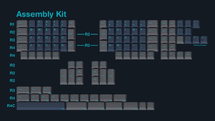 GMK Calm Depths Assembly kit