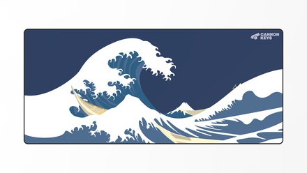 Great Wave Deskmat Night