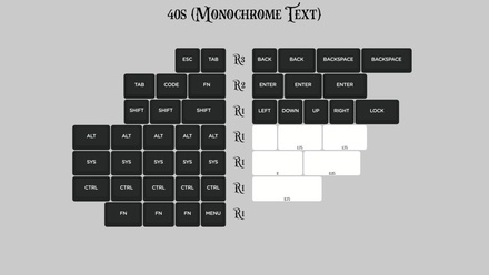 KAT Monochrome 40s Monochrome (Text)