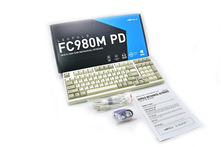 Leopold FC980M PD White ANSI MX Silent Red