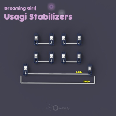 Usagi Stabilizers 4x 2u, 1x 6.25/7u