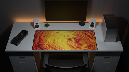 Senkai Deskmats - Water Resistant Fire