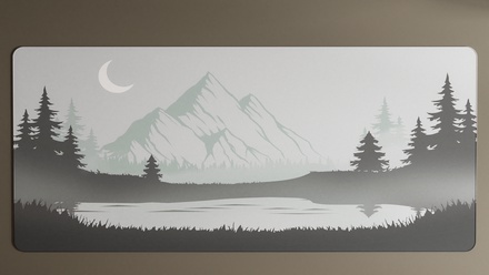 November Fog Deskmat - Mountains