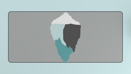 Abstract Iceberg Deskmat