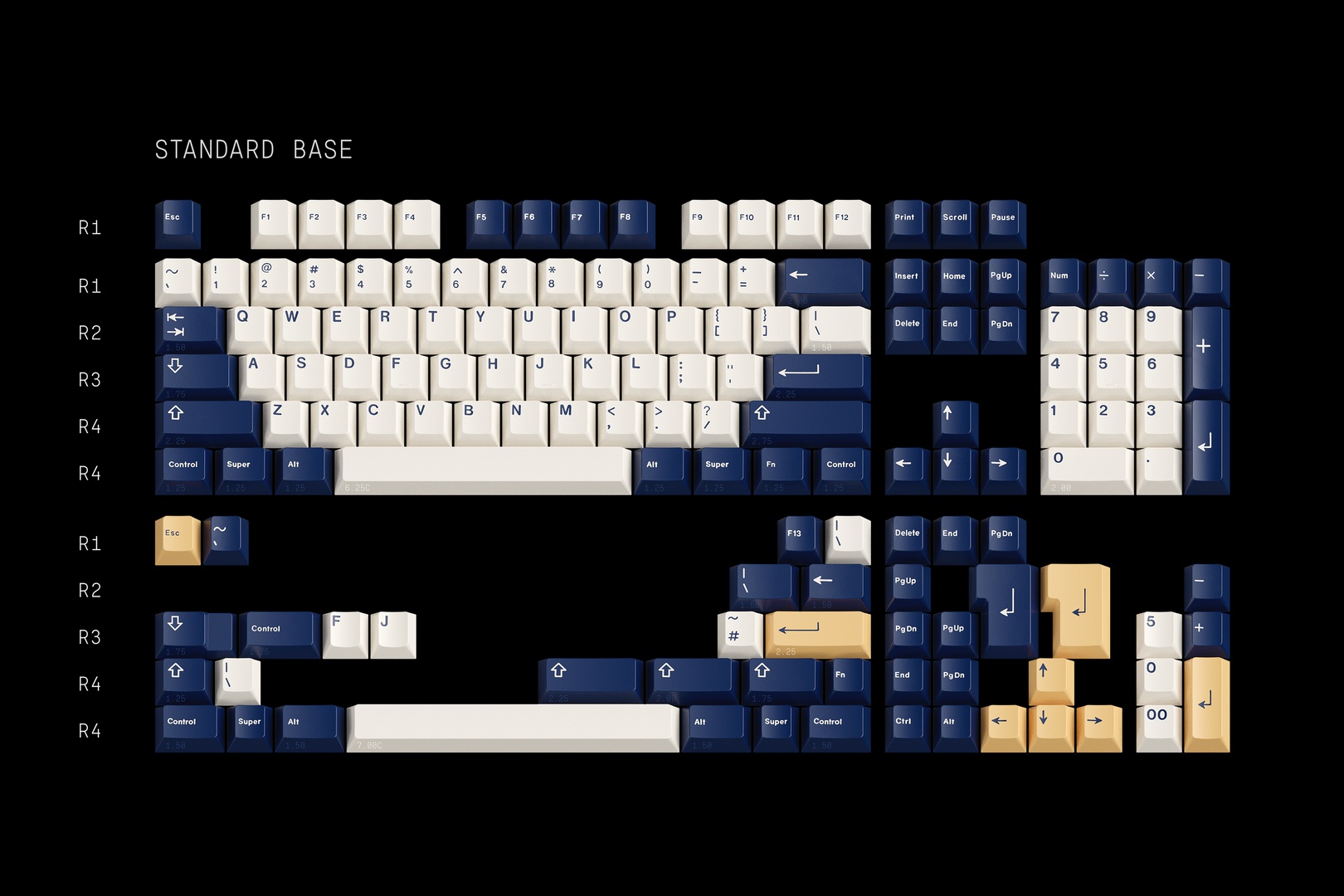 Standard base. GMK Minimal 2 Standard Kit.