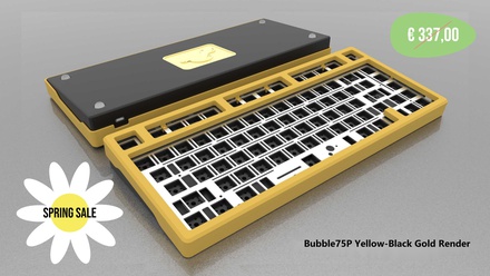 Bubble75 Keyboard Kit Premium [Yellow Black Gold]