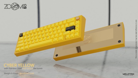 Zoom65 V2 Cyber Yellow [Anodized  Gold weight] [Pre-order]