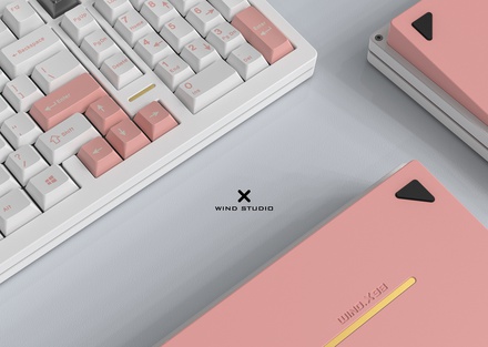 Wind x98 - E-White x E-Pink case & BT ANSI HS PCB & PC plate