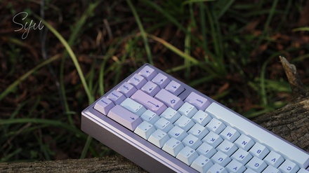 Ginkgo65 Pro - Purple x Silver case & PVD Black logo & HS flexcut PCB [GB]