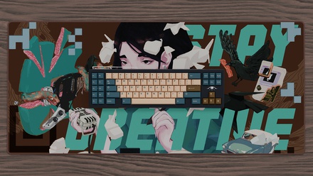 Stay Creative Patina Deskmat