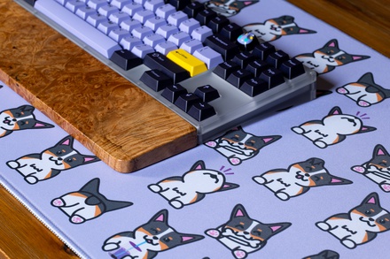 Corgi Deskmat - Purple [extras]