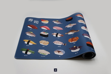 Sushi Deskmat Navy