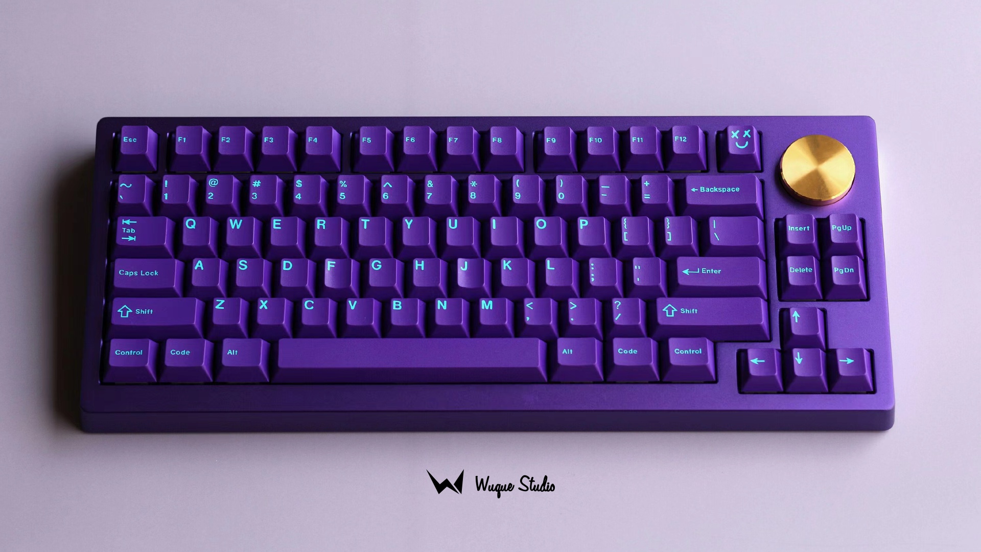 Mammoth75 Aluminum Sandblasted Bottom Violet M2 | mykeyboard.eu