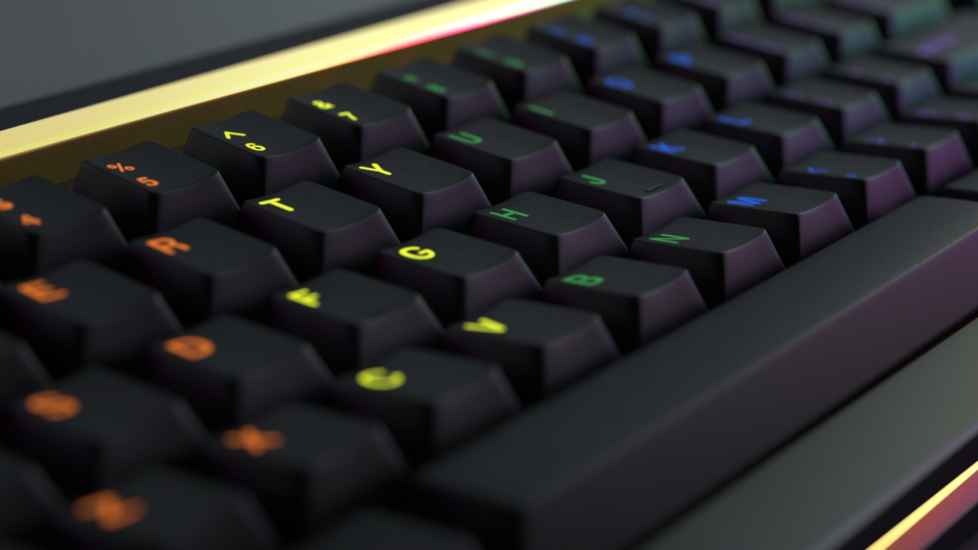 GMK Midnight Rainbow Base kit | mykeyboard.eu