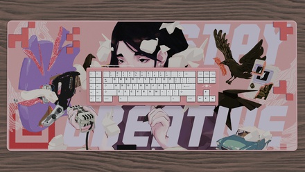 Stay Creative Floosh Deskmat