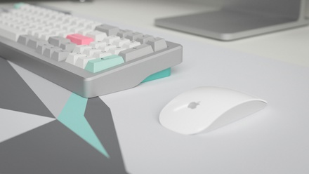 GMK Modern Dolch Light Deskmat Geo