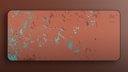 Copper Patina Splash Deskmat