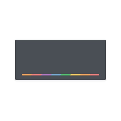 Charcoal Grey Strip Deskmat