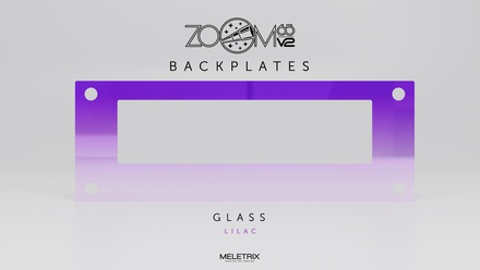 Zoom65 V2 - Backplate - Gradient Lilac (Glass Mirror)