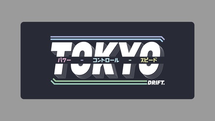 Tokyo Drift Night Deskmat