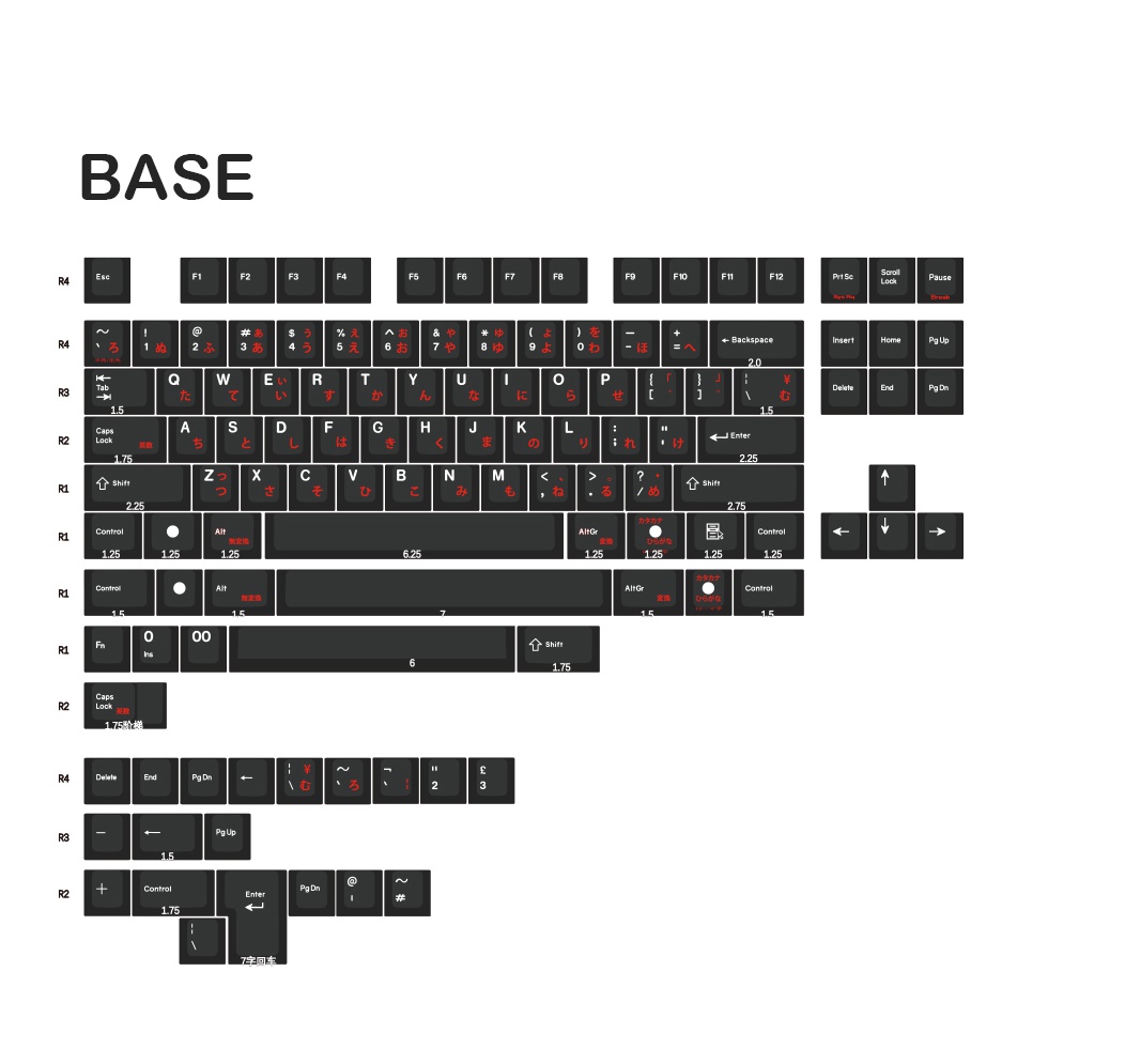 epbt samurai keycaps set