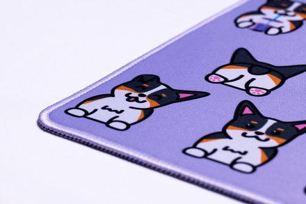 Corgi Deskmat - Purple [extras]