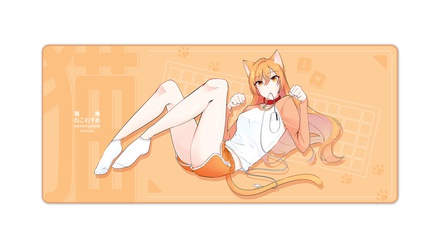 Catgirl Deskmat - Orange [GB]