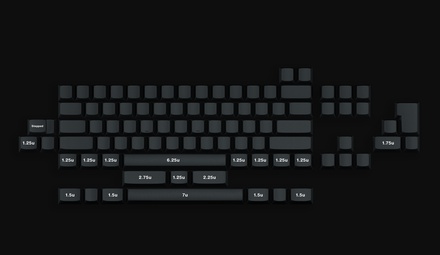 Eclipse Keyboard Kit WKL / Dark Grey / POM