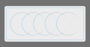 Minimal Rings Light Blue Deskmat