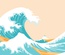 Great Wave Deskmat Day