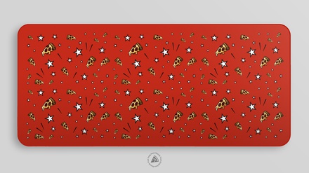 Pepperoni Red Icons Deskmat
